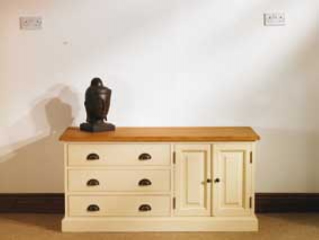 Unbranded Mottisfont Painted Longlow Boy (Cream, Oak,