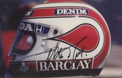 Nelson Piquet autograph