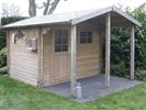 Unbranded Niels Log Cabin: 3m x 2.6m - Foundation Drainage Beams