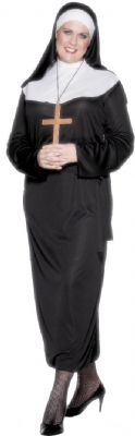 The Extra Large Nun Costume is perfect for any themed party or night out Will Fit Dress Size 14-16