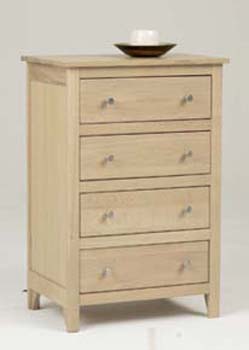 OAK 4 DRAWER CHEST FROM THE NIMBUS OAK RANGE