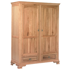 An imposing 2 door wardrobe including 2 base level