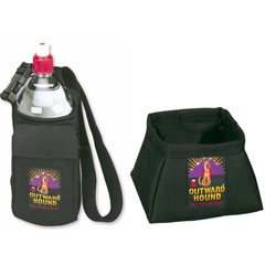 Includes a free custom fit Port-A-Bowl , and adjustable shoulder strap and a storage pocket for keys