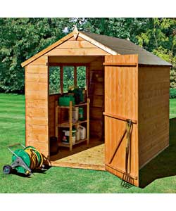 Unbranded Overlap Wooden Shed 7x5ft