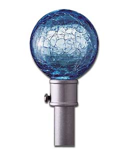 Curtain Pole Ends Blue