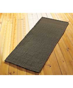 Modern contemporary hand spun jute runner.Non-slip