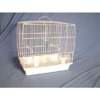 This cage is a ideal home for your bird. It is made from strong long lasting coated wire for longer 