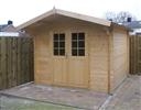 Unbranded Perlund Log Cabin: 3m x 3m - Foundation Drainage Beams