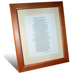 Personalised Framed Poem