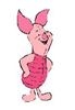 Disney licensed Metal Pin Badge featuring Piglet