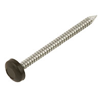 Plastic Headed Nail Brown 30 x 2.0mm