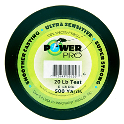 Unbranded PowerPro Braid Moss Green - 100yd (92 metres)