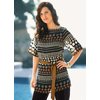 Sheer georgette tunic with satin ribbon belt trim. Can be worn with the satin cami underneath. Washa