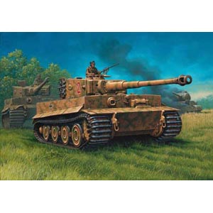 Unbranded PzKpfw IV Tiger I Ausf.E plastic kit 1:72