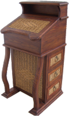 RATTAN DESK