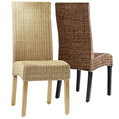 Rattan Dining Chairs Nat x2