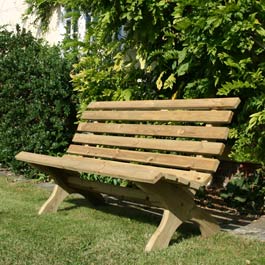 Unbranded Rawgarden Lily Pine Garden Bench