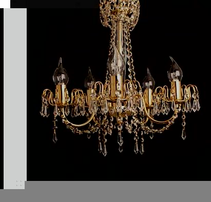 The Reims Chandelier is beautifully draped in sparkling crystals and beads making it a perfect grand statement. Bulb covers in flame shaped glass add an authentic touch. Hung in your living room or hallway this centrepiece will add glamour and style 