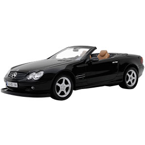 Remote Control Convertible Mercedes Car- Black 27MHz