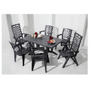 Unbranded Resin 6 Seater Diamond Set