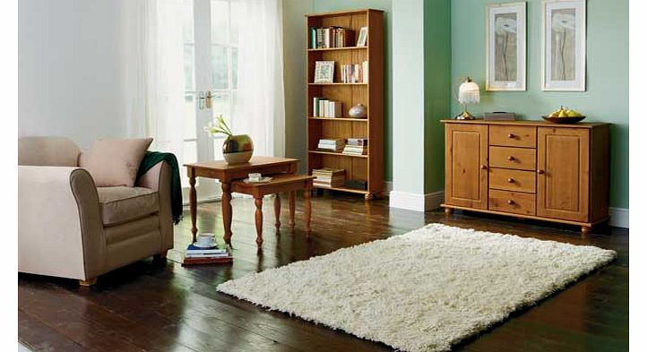 This Rio sideboard fits in perfectly with a classic style room. Made from solid pine with a traditional antique stain in rich warm tones and solid pine feet. This sideboard offers 2 cupboards and 4 drawers. giving you a variety of storage space for y