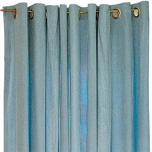 Ripple Eyelet Curtains- Duck Egg- W130 x Drop 228cm