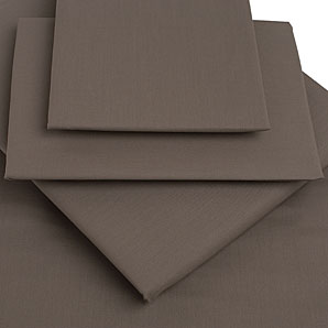 Rock Cotton Flat Sheet- Taupe- Kingsize