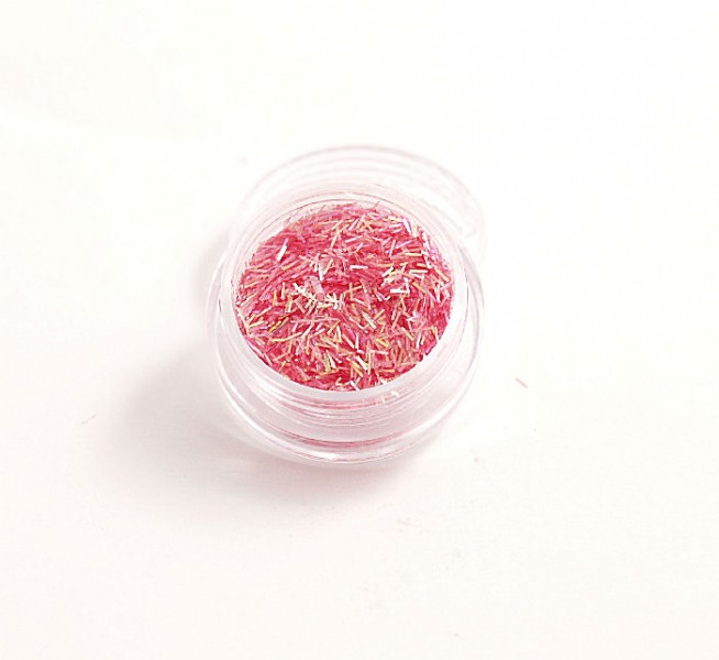 Unbranded Rose Coloured Glitter Tinsel.