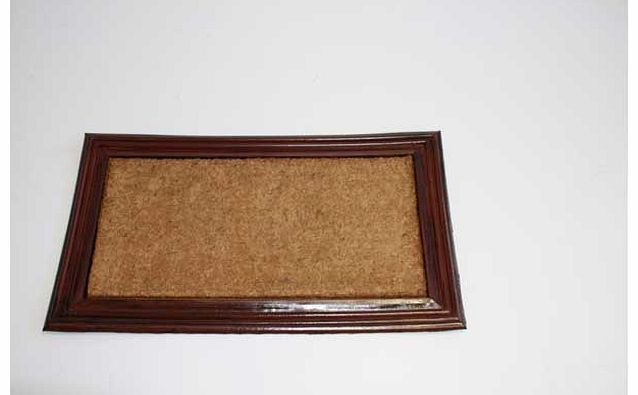 Rosewood Rubber Border Coir Doormat - 75cm x 45cm