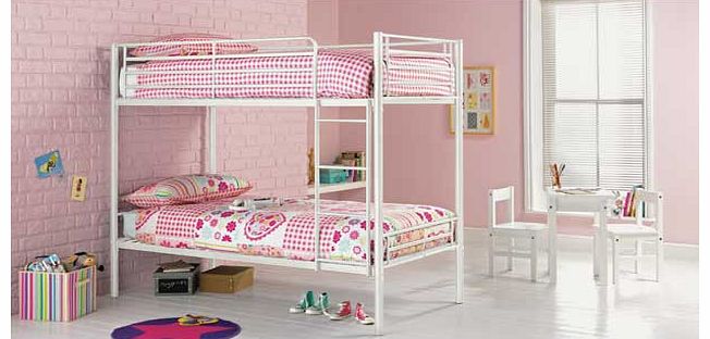 Unbranded Samuel Shorty Bunk Bed Frame - White