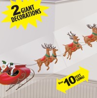 Unbranded Scene Setter - Santa and his Reindeer