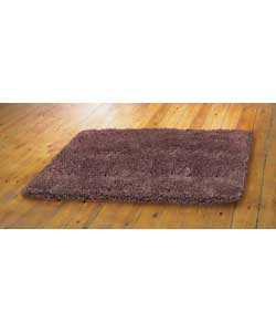 Unbranded Shaggy Acrylic Rug Chocolate 170 x 110