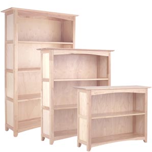 Shelby Rubberwood Bookcase- 2 shelf