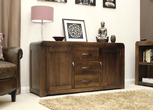 Unbranded Shiro Walnut Large Sideboard