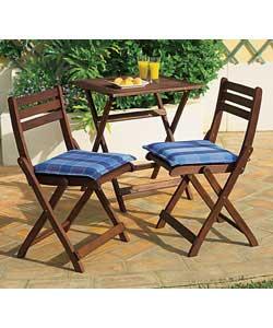 Sienna Folding Hardwood Bistro Set