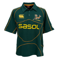 Springboks Supporters Polo Shirt - Bottle Green.