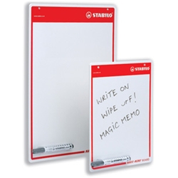 Drywipe boards with drywipe marker in pen holder on board124433 A3