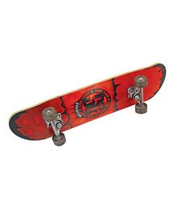 31in skateboard with flashing lights. Maple deck.4 wheels. Maximum user weight 55kg. Always wear pro