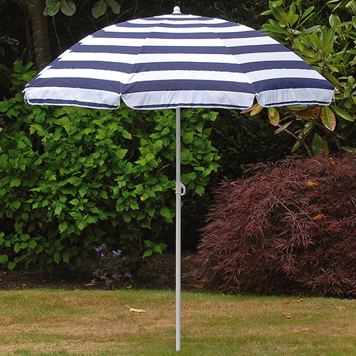 Unbranded Striped Blue/ White Parasol