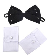 Stripper Set - Flashing Bow-Tie and White Cuffs