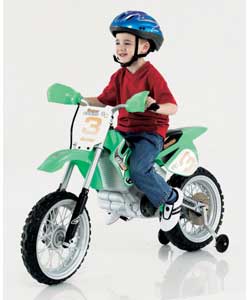 Supercross Green Bike with Free Helmet