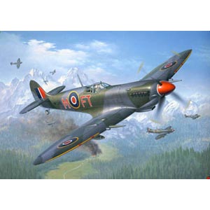 Unbranded Supermarine Spitfire Mk.IX/XVI plastic kit 1:48