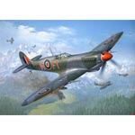 Supermarine Spitfire Mk.IX/XVI plastic kit from German specialists Revell. Apart from the Bf109 the 