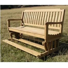 Unbranded Teak Glider Bench from Kingdom Teak