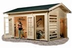 Unbranded The Johnston Log Cabin: The Johnston 450cm x 300cm - Natural Timber