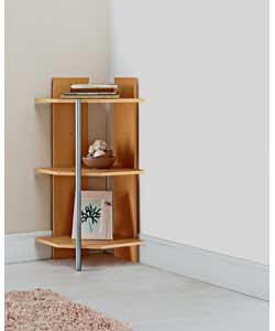 Tidy Low Corner Bookcase