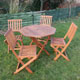 Tijuana Table and 4 Chairs Set