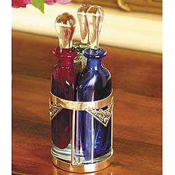 Triple perfume bottle.Where else would you keep yo