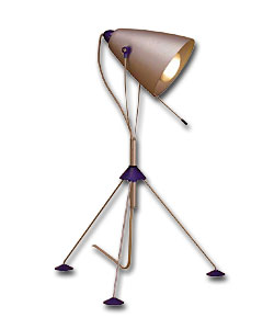 Tripod Desk Lamp - Silver metal