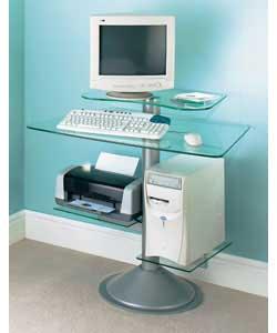 Tubular Glass PC Workstation